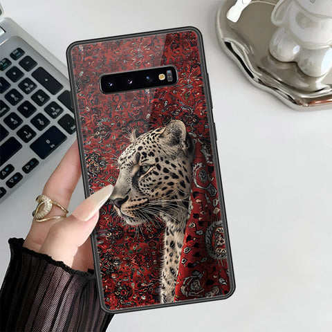Samsung Galaxy S10 Plus Cover - Onaton Persian Rugs Series 3 - HQ Ultra Shine Premium Infinity Glass Soft Silicon Borders Case