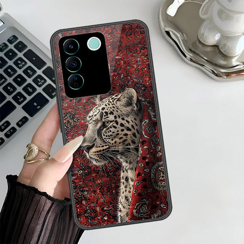 Vivo V27e Cover - Onation Persian Rugs Series 3 - HQ Ultra Shine Premium Infinity Glass Soft Silicon Borders Case