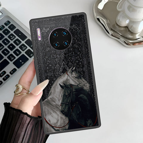 Huawei Mate 30 Pro Cover - Onaton Persian Rugs Series 3 - HQ Ultra Shine Premium Infinity Glass Soft Silicon Borders Case