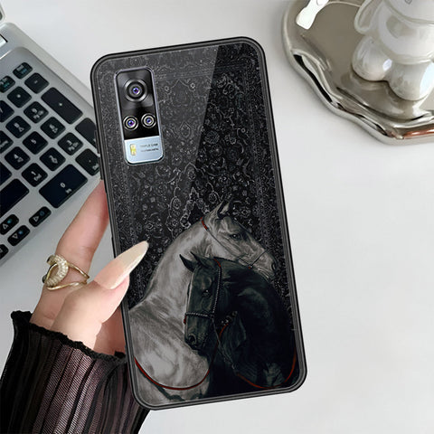 Vivo Y51 (2020 December) Cover - Onaton Persian Rugs Series 3 - HQ Ultra Shine Premium Infinity Glass Soft Silicon Borders Case