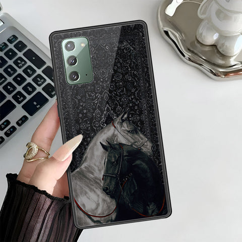Samsung Galaxy Note 20 Cover - Onaton Persian Rugs Series 3 - HQ Ultra Shine Premium Infinity Glass Soft Silicon Borders Case