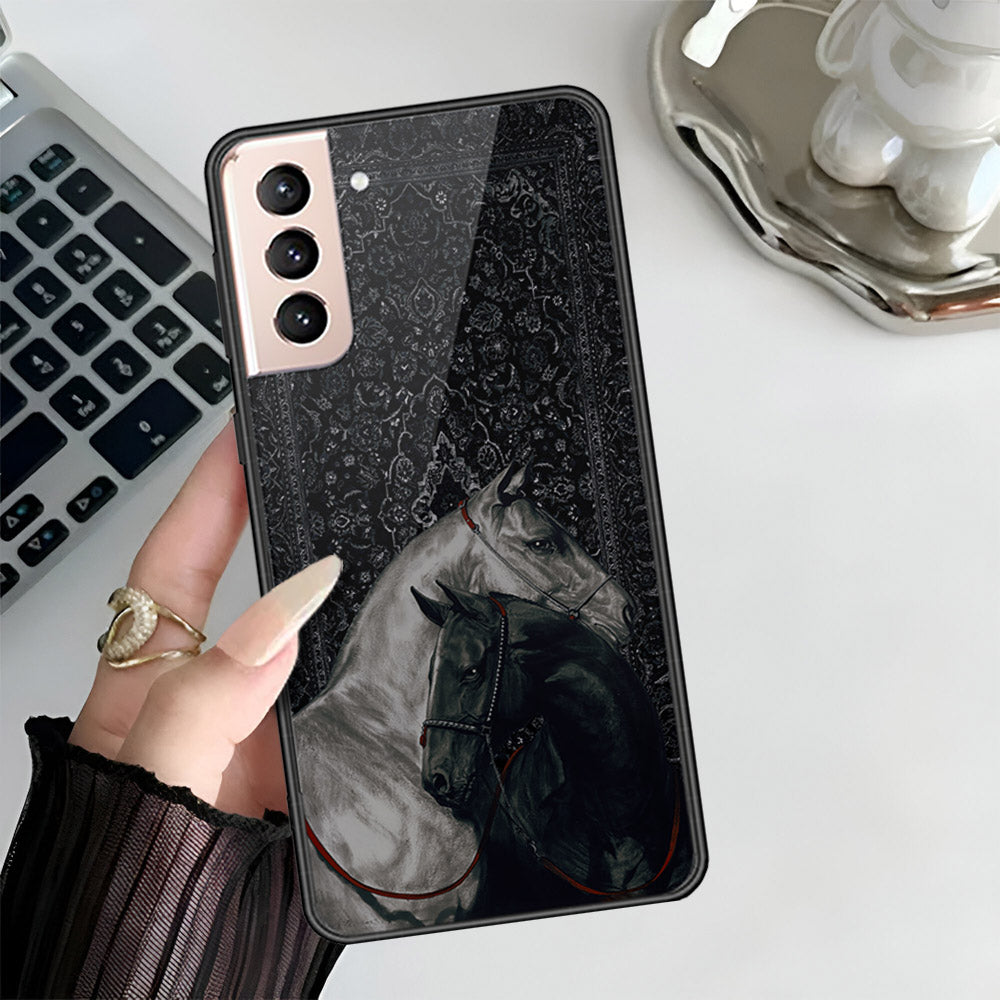 Samsung Galaxy S21 Plus 5G Cover - Onaton Persian Rugs Series 3 - HQ Ultra Shine Premium Infinity Glass Soft Silicon Borders Case (Fast Delivery)(W)