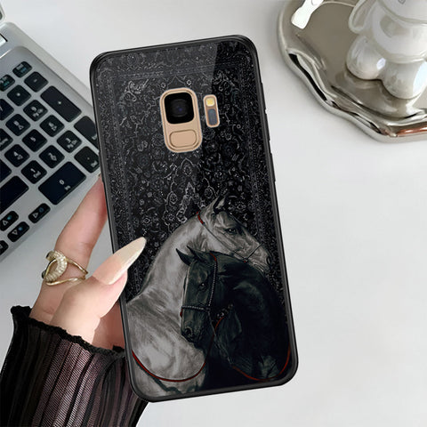 Samsung Galaxy S9 Cover - Onaton Persian Rugs Series 3 - HQ Ultra Shine Premium Infinity Glass Soft Silicon Borders Case