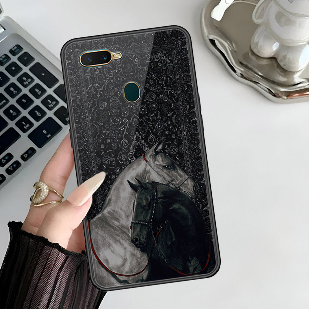 Oppo A5s Cover - ONation Persian Rugs Series 3 - HQ Ultra Shine Premium Infinity Glass Soft Silicon Borders Case (Fast Delivery)