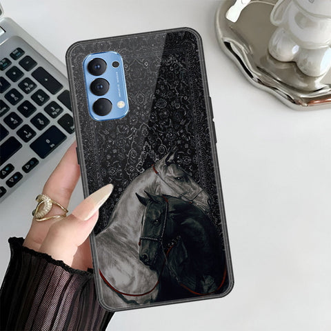 Oppo Reno 4 Cover - Onation Persian Rugs Series 3 - HQ Ultra Shine Premium Infinity Glass Soft Silicon Borders Case