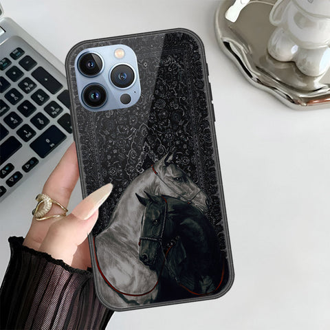 iPhone 14 Pro Max Cover - Onation Persian Rugs Series 3 - HQ Ultra Shine Premium Infinity Glass Soft Silicon Borders Case