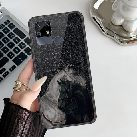 Realme Narzo 20 Cover - Onation Persian Rugs Series 3 - HQ Ultra Shine Premium Infinity Glass Soft Silicon Borders Case