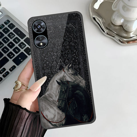 Oppo A58 4G Cover - Onation Persian Rugs Series 3 - HQ Ultra Shine Premium Infinity Glass Soft Silicon Borders Case