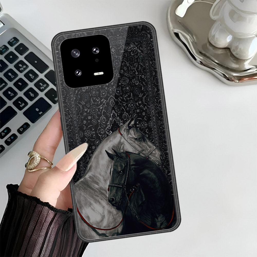 Xiaomi 13 Cover - ONation Persian Rugs Series 3 - HQ Ultra Shine Premium Infinity Glass Soft Silicon Borders Case (Fast Delivery)