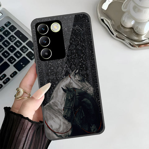 Vivo Y200e Cover - ONation Persian Rugs Series 3 - HQ Ultra Shine Premium Infinity Glass Soft Silicon Borders Case