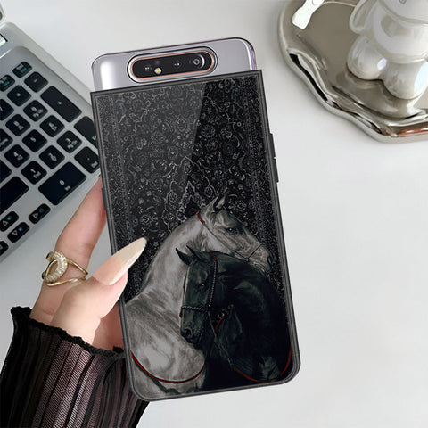 Samsung Galaxy A80 Cover - Onaton Persian Rugs Series 3 - HQ Ultra Shine Premium Infinity Glass Soft Silicon Borders Case