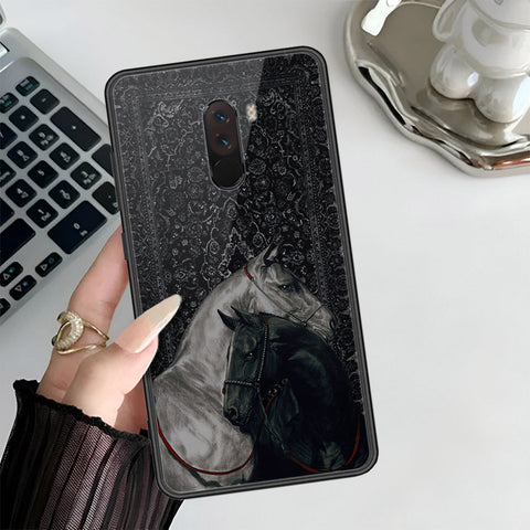 Xiaomi Pocophone F1 Cover - Onaton Persian Rugs Series 3 - HQ Ultra Shine Premium Infinity Glass Soft Silicon Borders Case