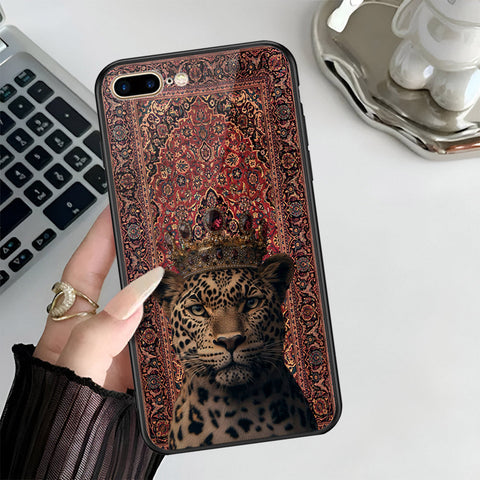 iPhone 8 Plus / 7 Plus - Onation Persian Rugs Series 3 - HQ Ultra Shine Premium Infinity Glass Soft Silicon Borders Case