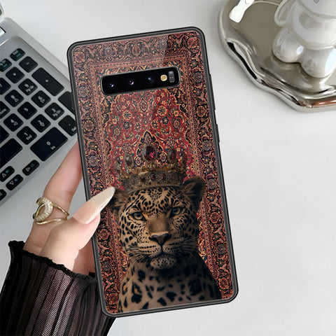 Samsung Galaxy S10 Plus Cover - Onaton Persian Rugs Series 3 - HQ Ultra Shine Premium Infinity Glass Soft Silicon Borders Case