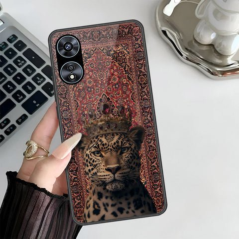 Oppo A58 4G Cover - Onation Persian Rugs Series 3 - HQ Ultra Shine Premium Infinity Glass Soft Silicon Borders Case