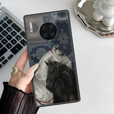 Huawei Mate 30 Pro Cover - Onaton Persian Rugs Series 3 - HQ Ultra Shine Premium Infinity Glass Soft Silicon Borders Case