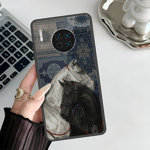 Huawei Mate 30 Cover - Onaton Persian Rugs Series 3 - HQ Ultra Shine Premium Infinity Glass Soft Silicon Borders Case