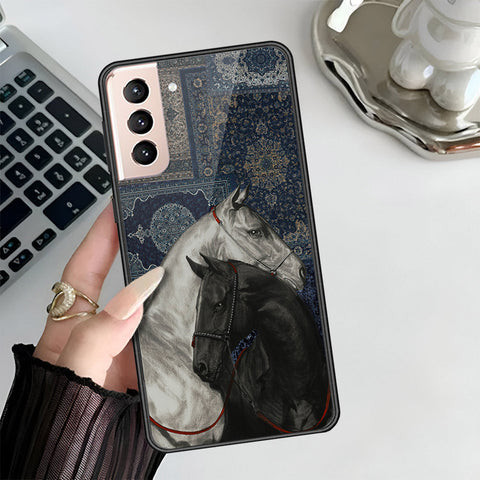 Samsung Galaxy S21 Plus 5G Cover - Onaton Persian Rugs Series 3 - HQ Ultra Shine Premium Infinity Glass Soft Silicon Borders Case