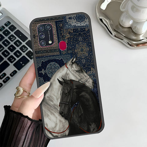 Samsung Galaxy M31 Cover - Onaton Persian Rugs Series 3 - HQ Ultra Shine Premium Infinity Glass Soft Silicon Borders Case