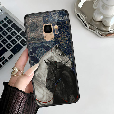 Samsung Galaxy S9 Cover - Onaton Persian Rugs Series 3 - HQ Ultra Shine Premium Infinity Glass Soft Silicon Borders Case