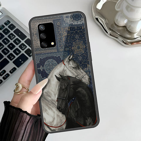 Oppo A95 Cover - Onation Persian Rugs Series 3 - HQ Ultra Shine Premium Infinity Glass Soft Silicon Borders Case