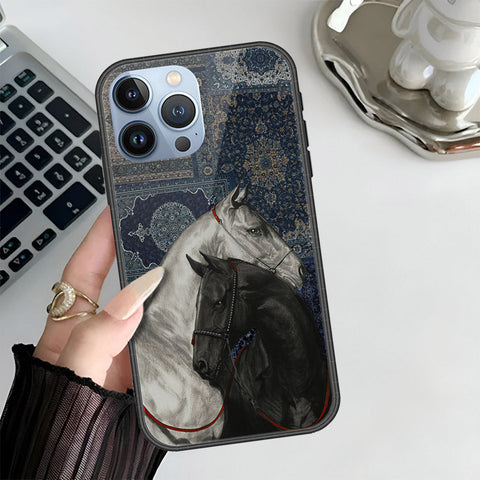 iPhone 13 Pro Max Cover - Onation Persian Rugs Series 3 - HQ Ultra Shine Premium Infinity Glass Soft Silicon Borders Case