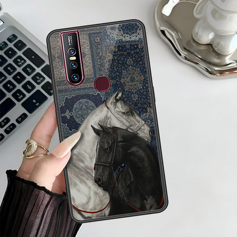 Vivo V15 Cover - Onation Persian Rugs Series 3 - HQ Ultra Shine Premium Infinity Glass Soft Silicon Borders Case