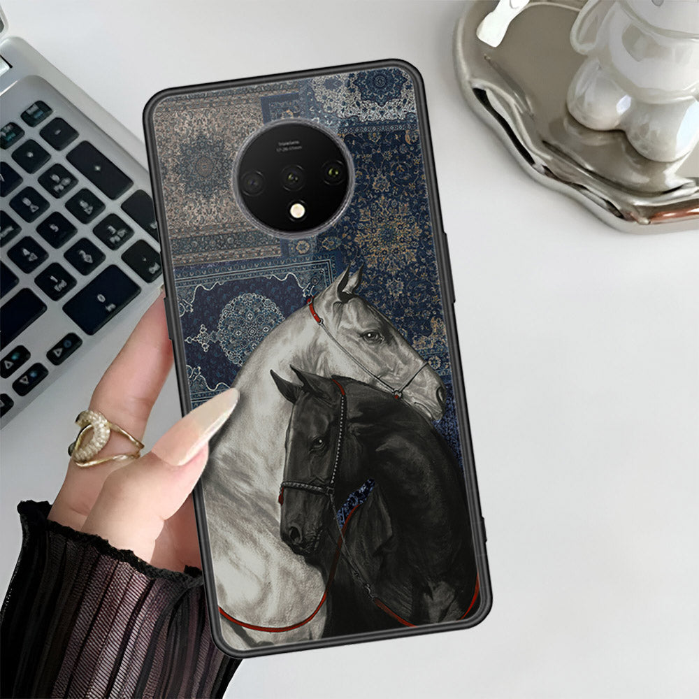 OnePlus 7T Cover - Onaton Persian Rugs Series 3 - HQ Ultra Shine Premium Infinity Glass Soft Silicon Borders Case (Fast Delivery)