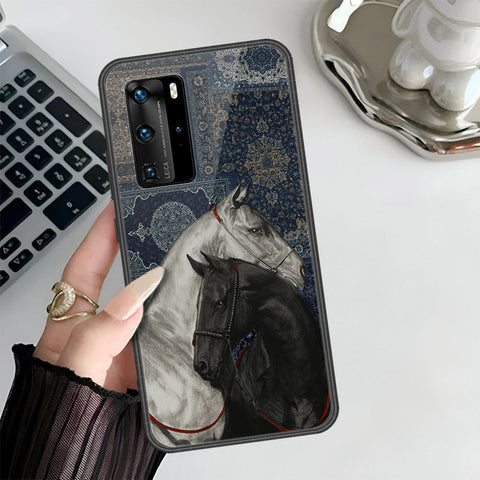 Huawei P40 Pro Cover - Onation Persian Rugs Series 3 - HQ Ultra Shine Premium Infinity Glass Soft Silicon Borders Case