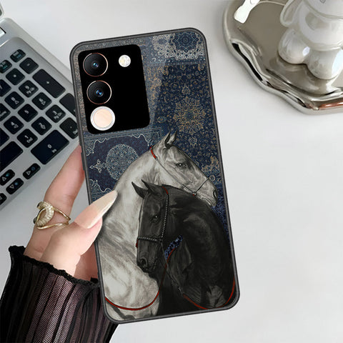 Vivo V29e Cover - Onation Persian Rugs Series 3 - HQ Ultra Shine Premium Infinity Glass Soft Silicon Borders Case