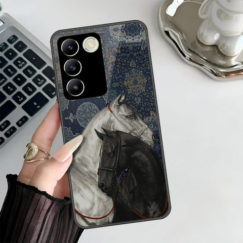 Vivo Y100 4G Cover - Onation Persian Rugs Series 3 - HQ Ultra Shine Premium Infinity Glass Soft Silicon Borders Case