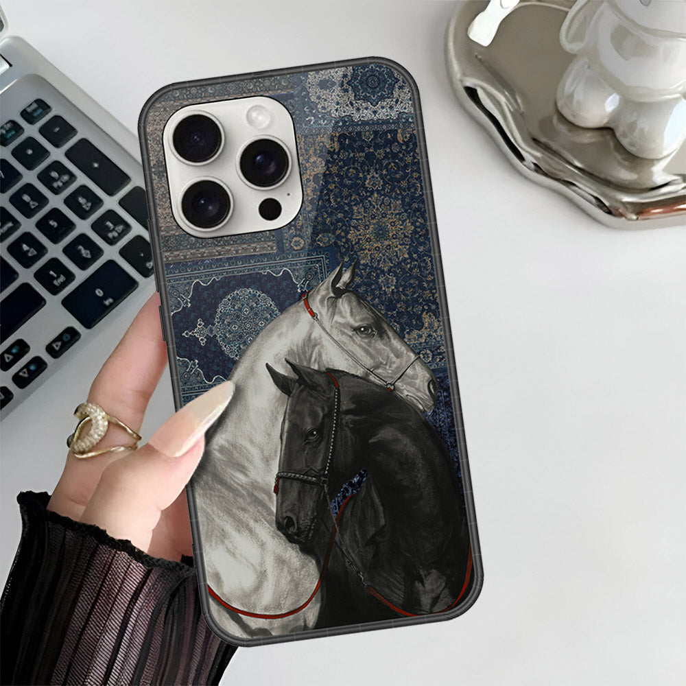 iPhone 16 Pro Max - Onation Persian Rugs Series 3 - HQ Ultra Shine Premium Infinity Glass Soft Silicon Borders Case (Fast Delivery)