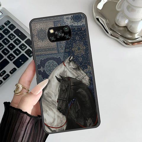 Xiaomi Poco X3 NFC Cover - ONation Persian Rugs Series 3 - HQ Ultra Shine Premium Infinity Glass Soft Silicon Borders Case
