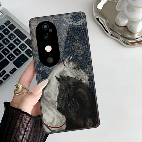 Vivo V40 Pro Cover - Onation Persian Rugs Series 3 - HQ Ultra Shine Premium Infinity Glass Soft Silicon Borders Case