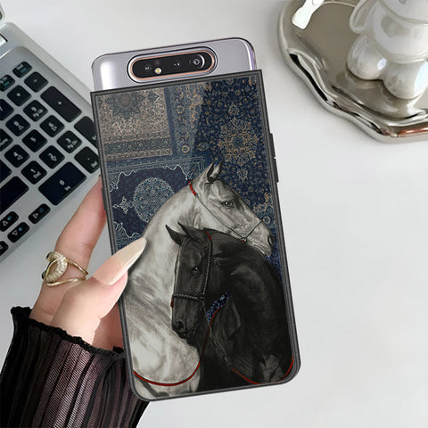 Samsung Galaxy A80 Cover - Onaton Persian Rugs Series 3 - HQ Ultra Shine Premium Infinity Glass Soft Silicon Borders Case