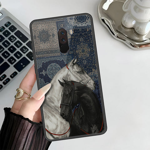 Xiaomi Pocophone F1 Cover - Onaton Persian Rugs Series 3 - HQ Ultra Shine Premium Infinity Glass Soft Silicon Borders Case