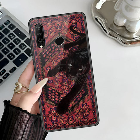 Huawei P30 lite Cover - Onaton Persian Rugs Series 3 - HQ Ultra Shine Premium Infinity Glass Soft Silicon Borders Case