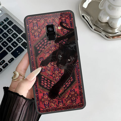 Samsung Galaxy A8 2018 Cover - Onaton Persian Rugs Series 3 - HQ Ultra Shine Premium Infinity Glass Soft Silicon Borders Case