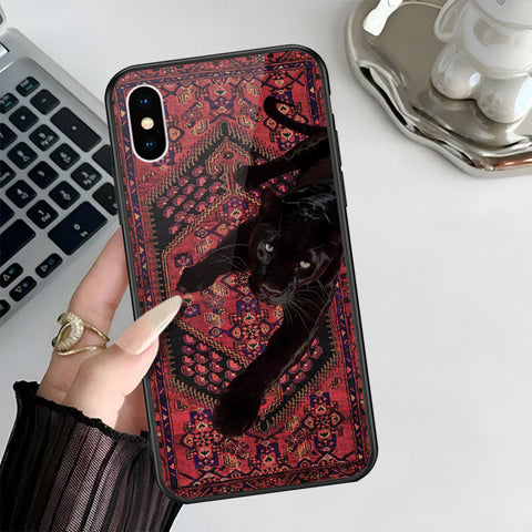 iPhone XS / X - Onation Persian Rugs Series 3 - HQ Ultra Shine Premium Infinity Glass Soft Silicon Borders Case