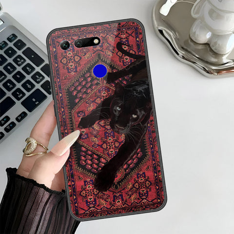 Huawei Honor View 20 Cover - Onation Persian Rugs Series 3 - HQ Ultra Shine Premium Infinity Glass Soft Silicon Borders Case