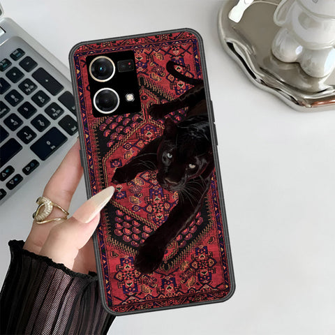 Oppo Reno 8 4G Cover - Onation Persian Rugs Series 3 - HQ Ultra Shine Premium Infinity Glass Soft Silicon Borders Case