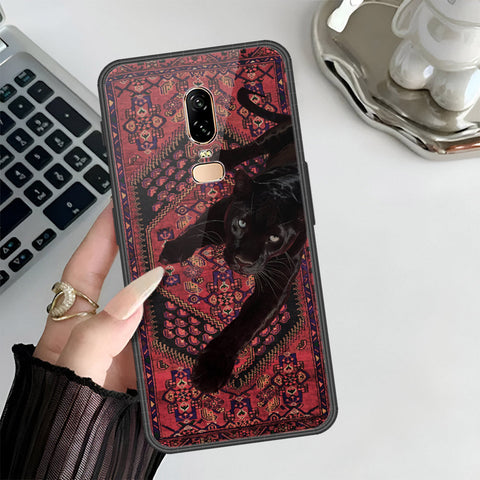 OnePlus 6 Cover - Onation Persian Rugs Series 3 - HQ Ultra Shine Premium Infinity Glass Soft Silicon Borders Case