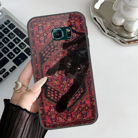 Samsung Galaxy S6 Edge Cover - Onation Persian Rugs Series 3 - HQ Ultra Shine Premium Infinity Glass Soft Silicon Borders Case