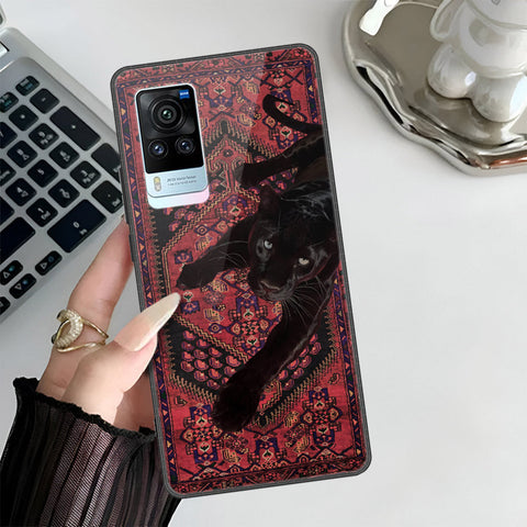 Vivo X60 Cover - ONation Persian Rugs Series 3 - HQ Ultra Shine Premium Infinity Glass Soft Silicon Borders Case
