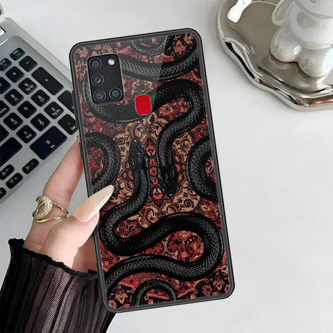 Samsung Galaxy A21s Cover - Onaton Persian Rugs Series 3 - HQ Ultra Shine Premium Infinity Glass Soft Silicon Borders Case