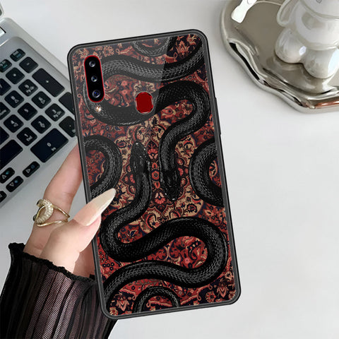 Samsung Galaxy A20s Cover - Onaton Persian Rugs Series 3 - HQ Ultra Shine Premium Infinity Glass Soft Silicon Borders Case