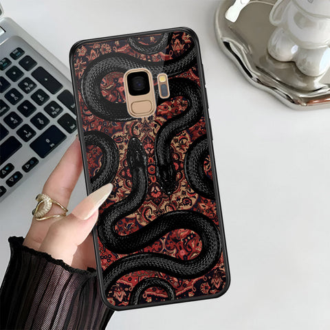 Samsung Galaxy S9 Cover - Onaton Persian Rugs Series 3 - HQ Ultra Shine Premium Infinity Glass Soft Silicon Borders Case