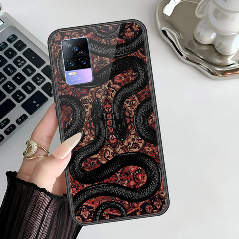 Vivo V21e Cover - Onation Persian Rugs Series 3 - HQ Ultra Shine Premium Infinity Glass Soft Silicon Borders Case