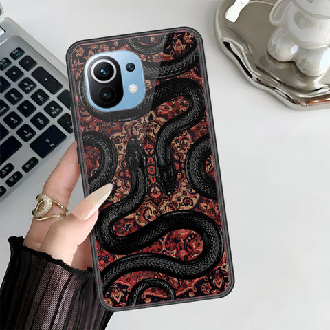 Xiaomi Mi 11 Cover - Onation Persian Rugs Series 3 - HQ Ultra Shine Premium Infinity Glass Soft Silicon Borders Case