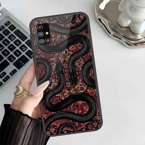 Samsung Galaxy M31s Cover - Onation Persian Rugs Series 3 - HQ Ultra Shine Premium Infinity Glass Soft Silicon Borders Case